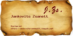 Jankovits Zsanett névjegykártya
